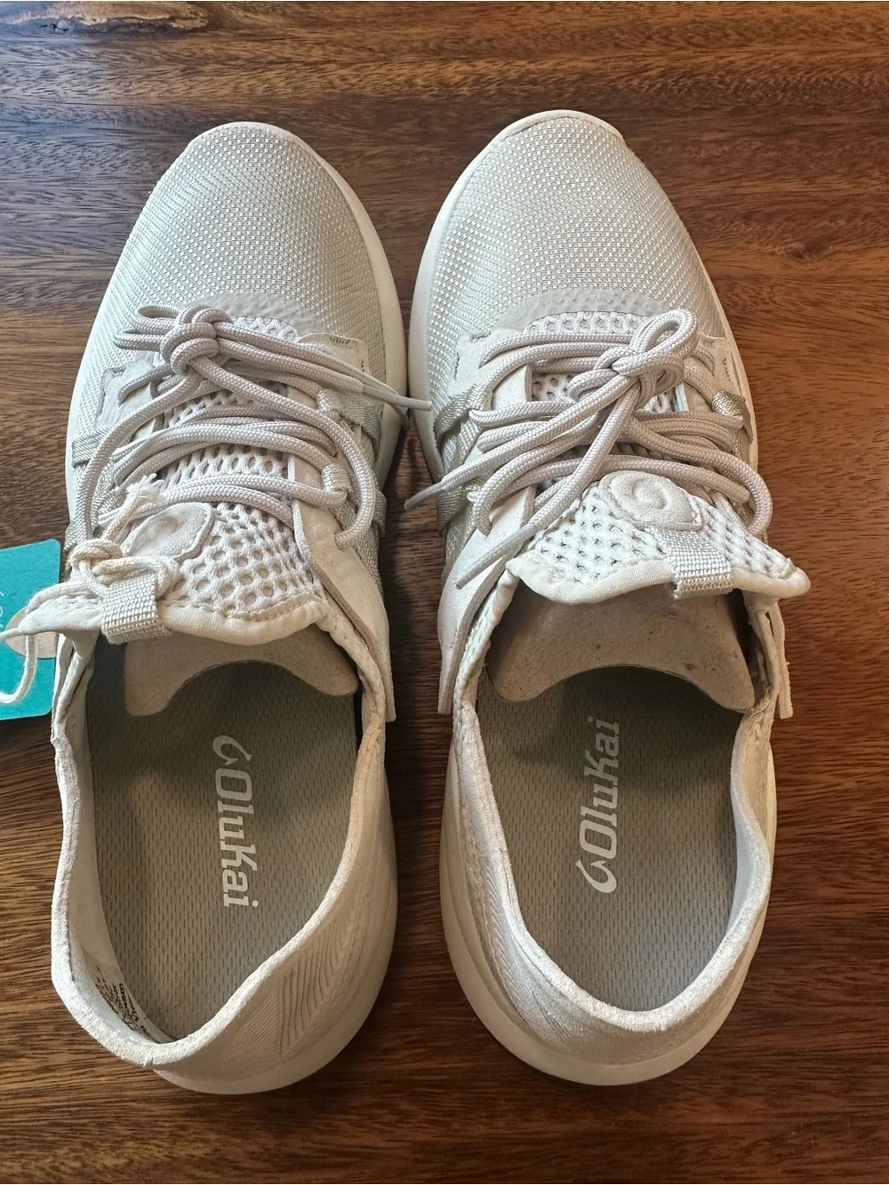 Olukai Holo Athleisure Sneaker Mens Sz 8.5 Sand Off White 10513-3618 $130 Retail